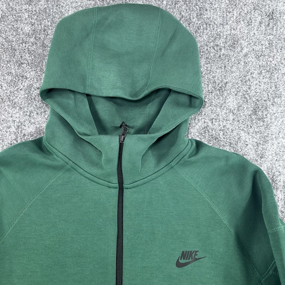 Nike Men's Tech Fleece Full-Zip Hoodie Size XL Green FQ1883-341 NWT - Picture 4 of 9